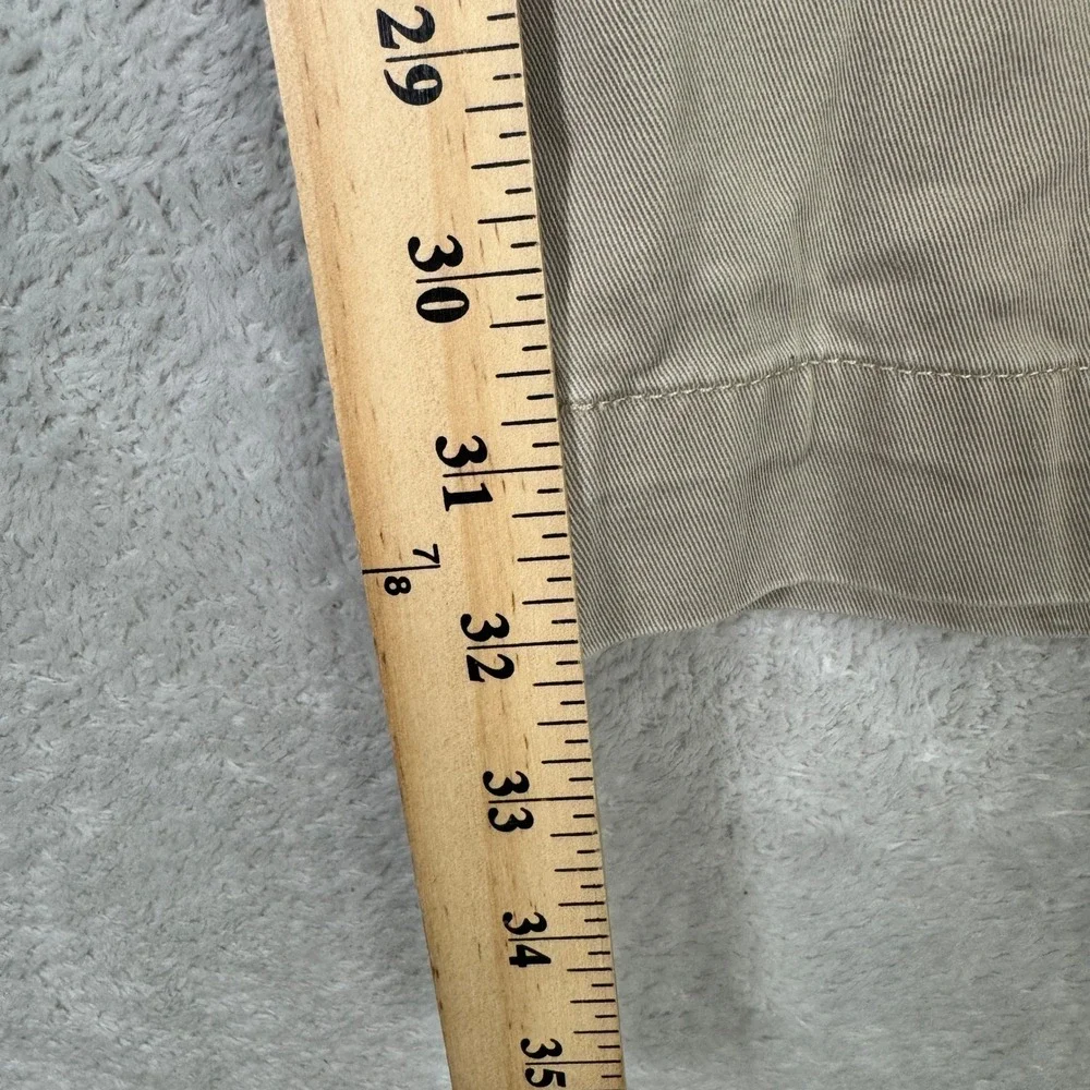 Polo Ralph Lauren Preston Pant Men 38x32 Khaki Tan Cotton Chino Trousers Classic